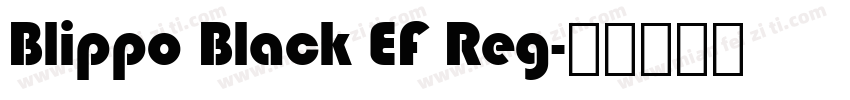 Blippo Black EF Reg字体转换